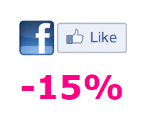 15%LikeFacebook